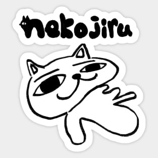 I draw some nekojiru / cat soup manga 01 Sticker